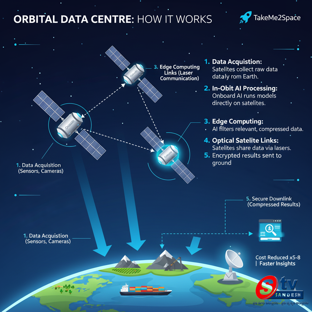 తెలంగాణలో మరో సంచలనం: అంతరిక్షంలో భారత్ తొలి 'ఆర్బిటల్ డేటా సెంటర్'